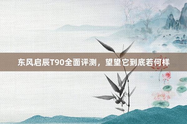 东风启辰T90全面评测，望望它到底若何样